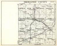 Shiawassee County, Fairfield, Rush, New Haven, Hazelton, Middlebury, Caledonia, Venice, Sciota, Antrim, Michigan State Atlas 1930c